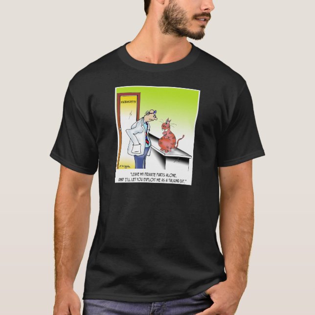 Veterinär- tecknad 9480 tee shirt (Framsida)