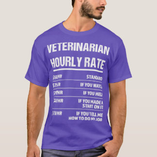 Veterinär - timtaxa för fjällande födelsedagsprese t shirt