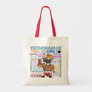 Veterinär-Tunnelbanan Art Vet Termer Tygkasse