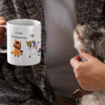 Veterinär Unicorn Horse Funny Gift pet Vet Kaffemugg<br><div class="desc">Den här designen har skapats med digitalteknik. Det kan vara personlig genom att klicka på anpassningsknappen och ändra färg, lägga till namn, initialer eller ord. Kontakta mig på colorflowcreations@gmail.com om du vill ha denna design på en annan produkt. Köp min ursprungliga abstrakt-akrylmålning för försäljning på www.etsy.com/shop/colorflowart. Se fler av mina...</div>