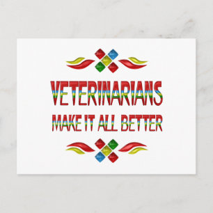 VETERINÄR UPPSKATTNING VYKORT