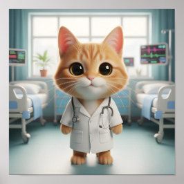 Veterinär väggkonst för kattälskare & djur