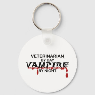Veterinär- vampyr vid natt nyckelring
