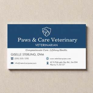 Veterinär Vet Pet Kontor Visitkort