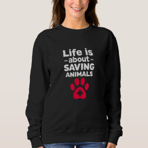 Veterinär Vet Tech Assistant Life handlar om Savi T Shirt