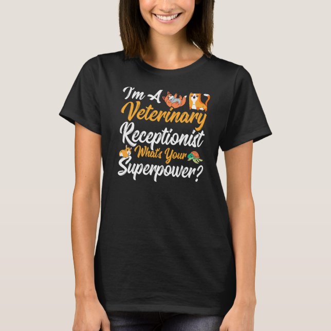 Veterinär - veterinärmottagning t shirt (Framsida)