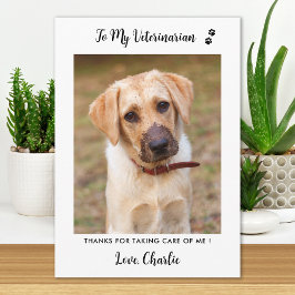 Veterinär Veterinary Personlig Pet Hund Photo Tack Kort