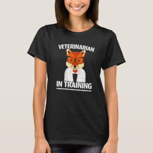 Veterinär vid utbildning av framtida veterinär i D T Shirt