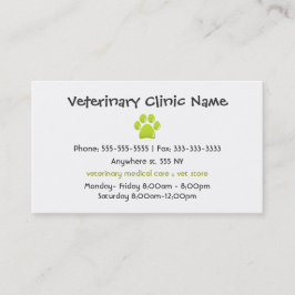 Veterinär- visitkort