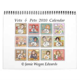 Veterinär- yrkesmässig väggkalender 2010 kalender