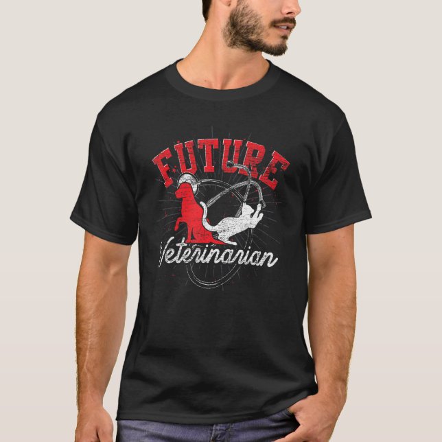 Veterinärassistent för framtida veterinär t shirt (Framsida)