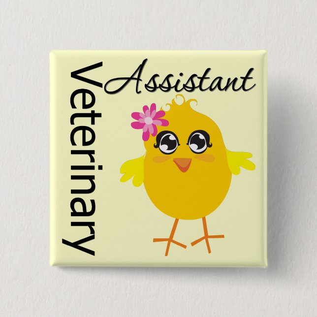 Veterinärassistent Knapp (Framsida)