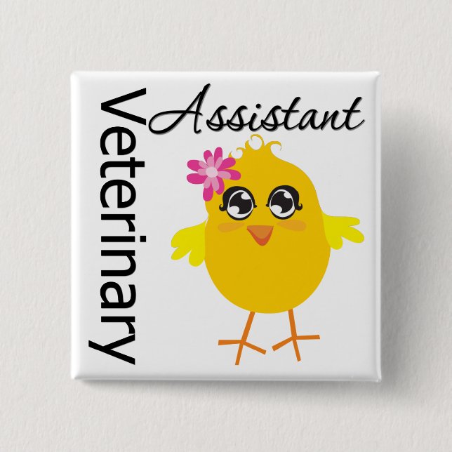Veterinärassistent Knapp (Framsida)