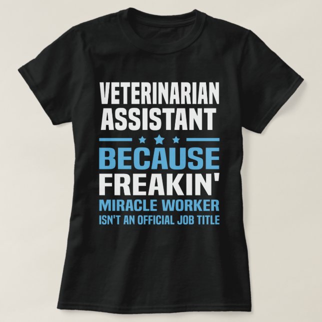 Veterinärassistent T Shirt (Design framsida)