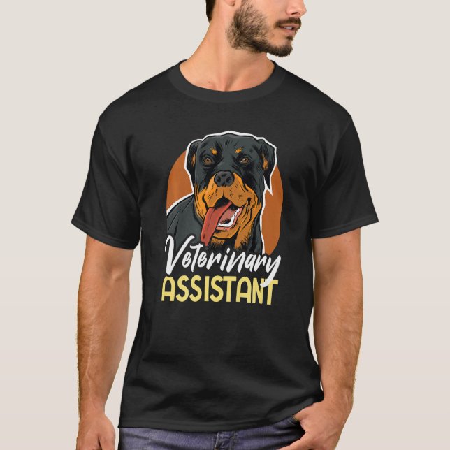 Veterinärassistent T Shirt (Framsida)