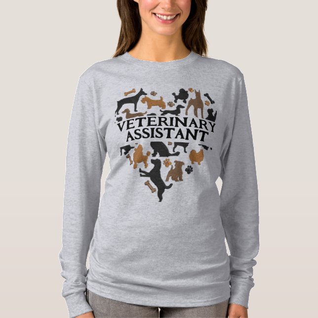 Veterinärassistent vid Cute vet klinik T Shirt (Framsida)