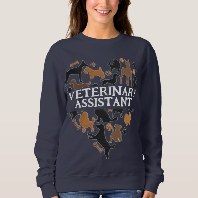 Veterinärassistent vid Cute vet klinik T Shirt (Framsida)