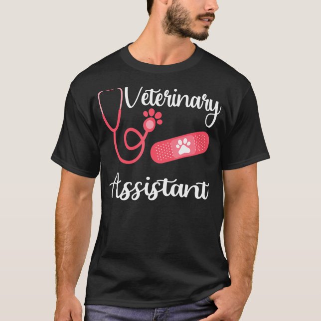 Veterinärassistenten Vet Assistant Veterinär Ve T Shirt (Framsida)