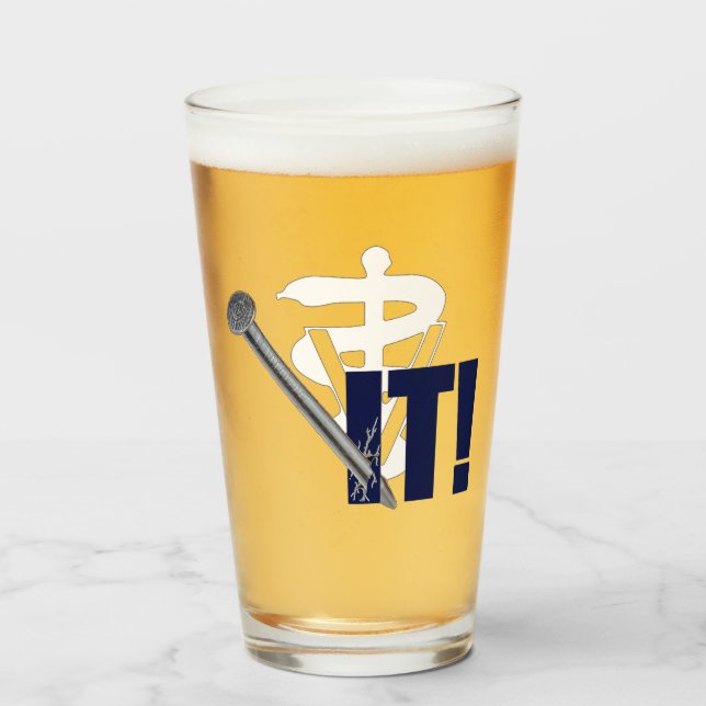 Veterinären Nailed det! Glaskopp (Framsida fylld)