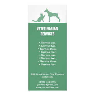 Veterinären servar hund- och kattkuggekortet reklamkort