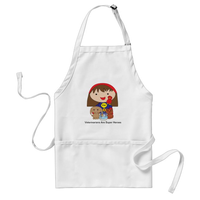 Veterinärer är Toppen Heroes Apron Förkläde (Framsidan)