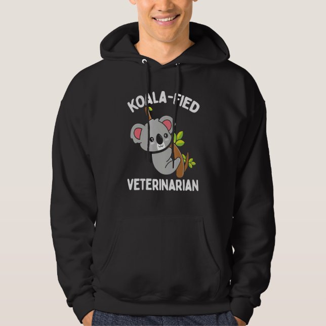 Veterinarian Appreciaton Koalafied Vet School Koal Hoodie (Framsida)