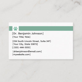 Veterinarian Business Card | Photo Logo Visitkort