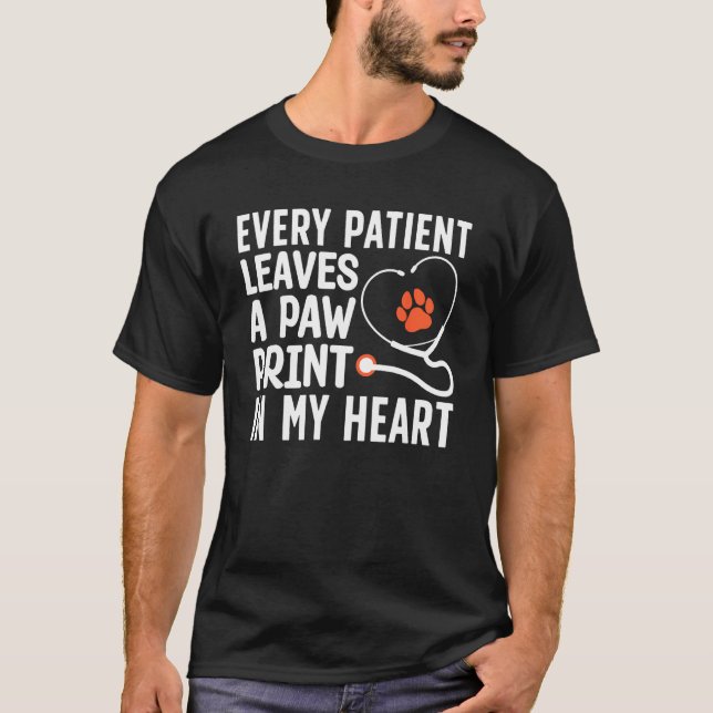 Veterinarian For Men Women Pet Veterinary T Shirt (Framsida)