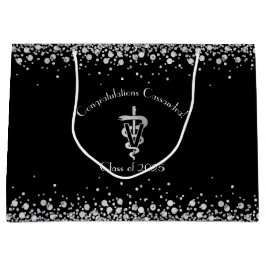 Veterinarian Graduation Black Silver