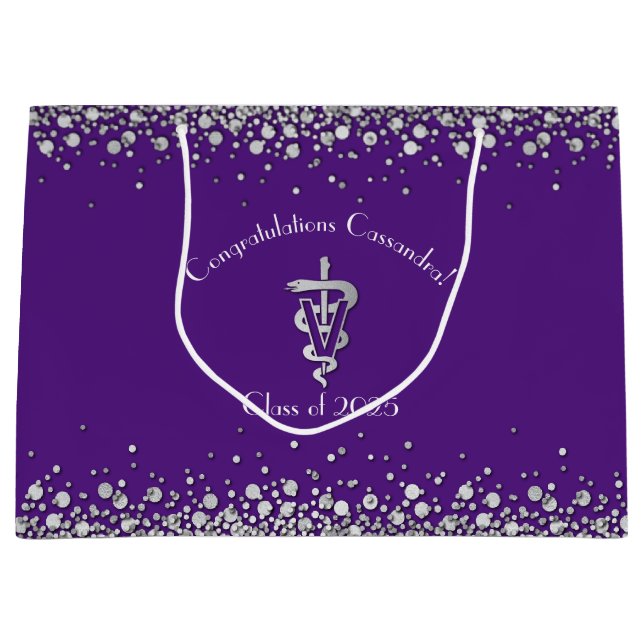 Veterinarian Graduation Purple Silver (Framsidan)