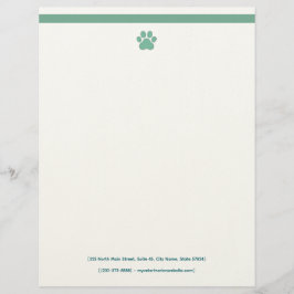Veterinarian Letterhead Template | Formal Brevhuvud