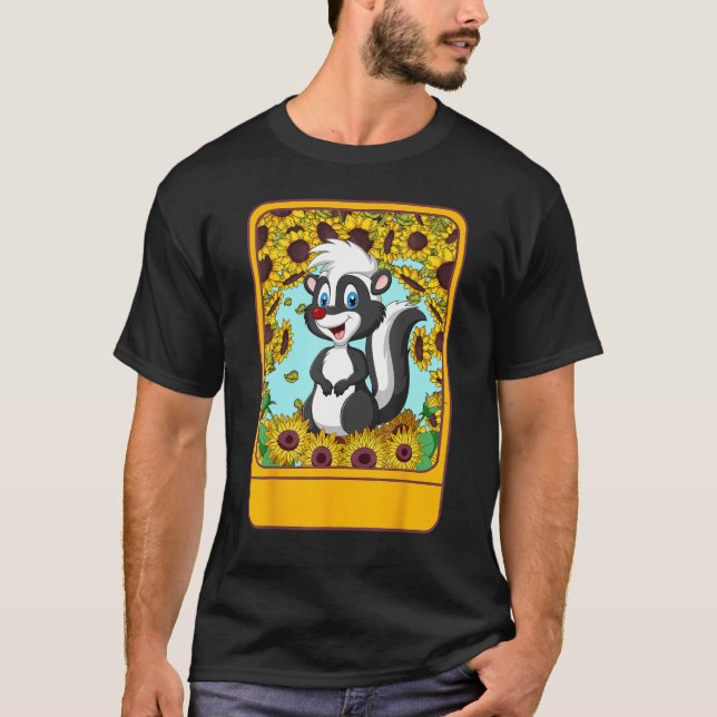 Veterinarian Sunflower Skunk Tee  For Pet  Ideas (Framsida)