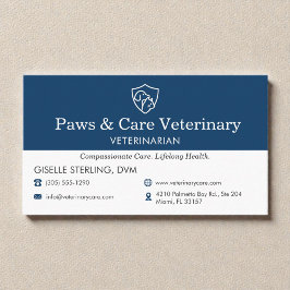 Veterinarian Vet Pet Office  Visitkort