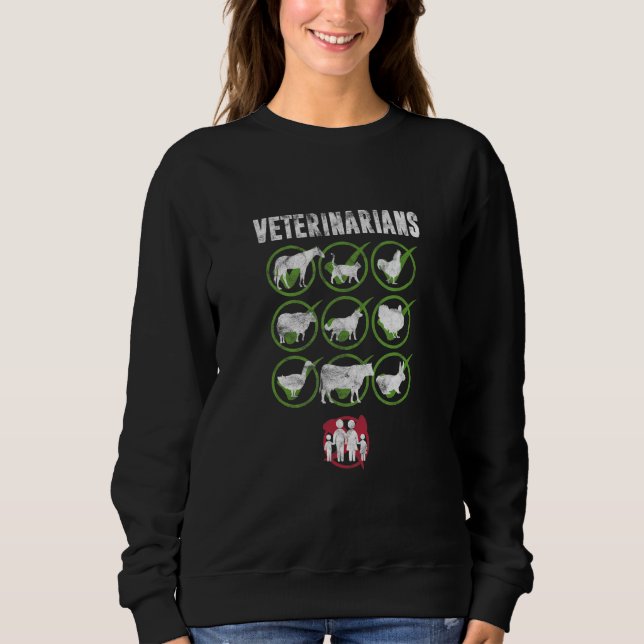 Veterinarians Vet Assistant Technician Animals Dis T Shirt (Framsida)