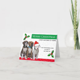 Veterinärintyg Julafton, Hund Tack Kort