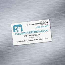 Veterinärklinik Magnetiska Visitkort