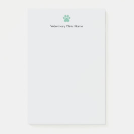 Veterinärklinik Post‑it®-lappar | Anpassad logotyp Post-it Block