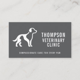 Veterinärklinik Veterinär Husdjur Kontor Företagsk Visitkort