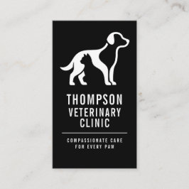 Veterinärklinik Veterinär Husdjur Kontor Företagsk Visitkort