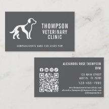 Veterinärklinik Veterinär Husdjur Qr-kod Socialt I