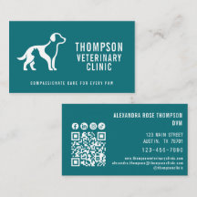 Veterinärklinik Veterinär Husdjur Qr-kod Socialt I