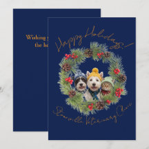 Veterinärklinik Viklogotyp Marinblå Krans