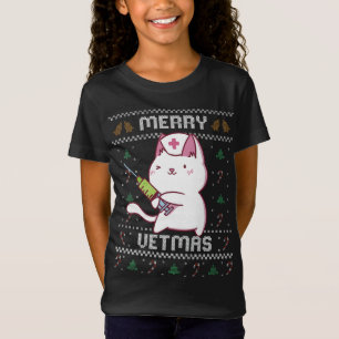 Veterinärmedicin Cute Cat Vet Ugly jul Sw T Shirt