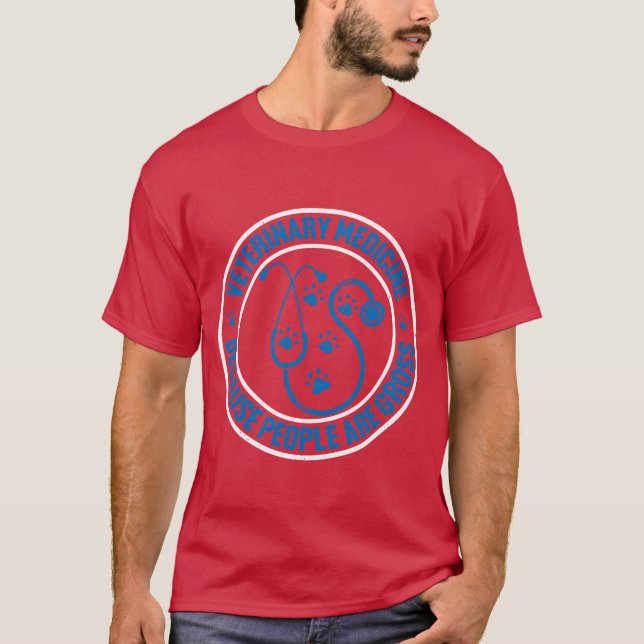 Veterinärmedicin eftersom människor är en ful fami t shirt (Framsida)
