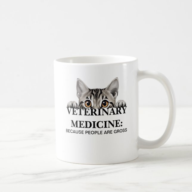 Veterinärmedicin för att människor är brutala kaffemugg (Höger)