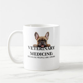 Veterinärmedicin för att människor är brutala kaffemugg