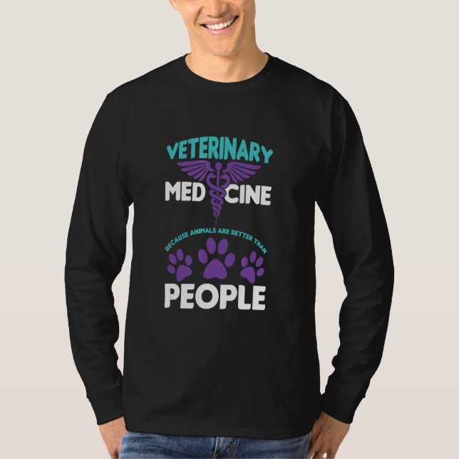 Veterinärmedicin Vet Tech Technician Veterinari T Shirt (Framsida)