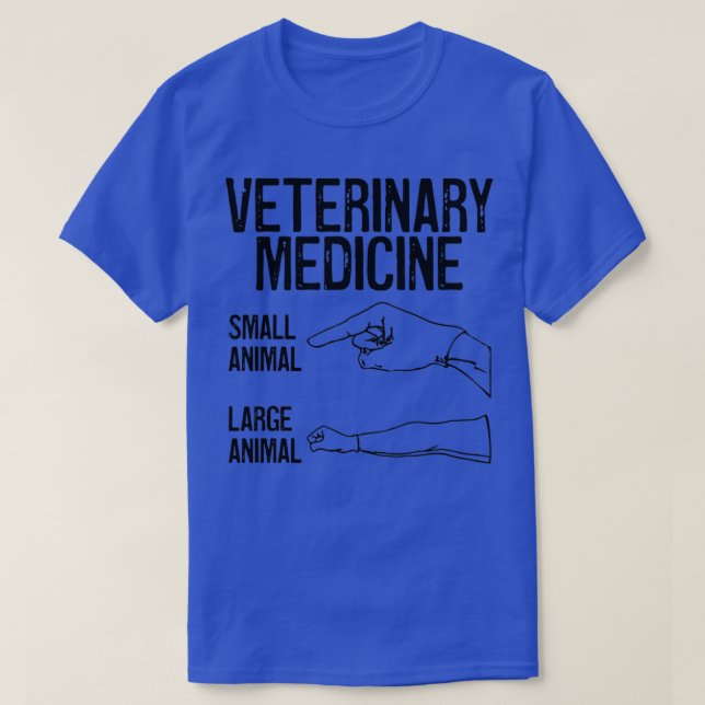 Veterinärmedicinska läkemedel för små djur jämfört t shirt (Design framsida)