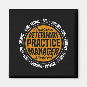 Veterinärpraktikchef Roligt Vet Tech-vecka Magnet