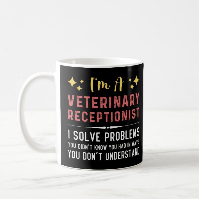Veterinärreceptionist Medicine Vet Technician AS Kaffemugg (Vänster)